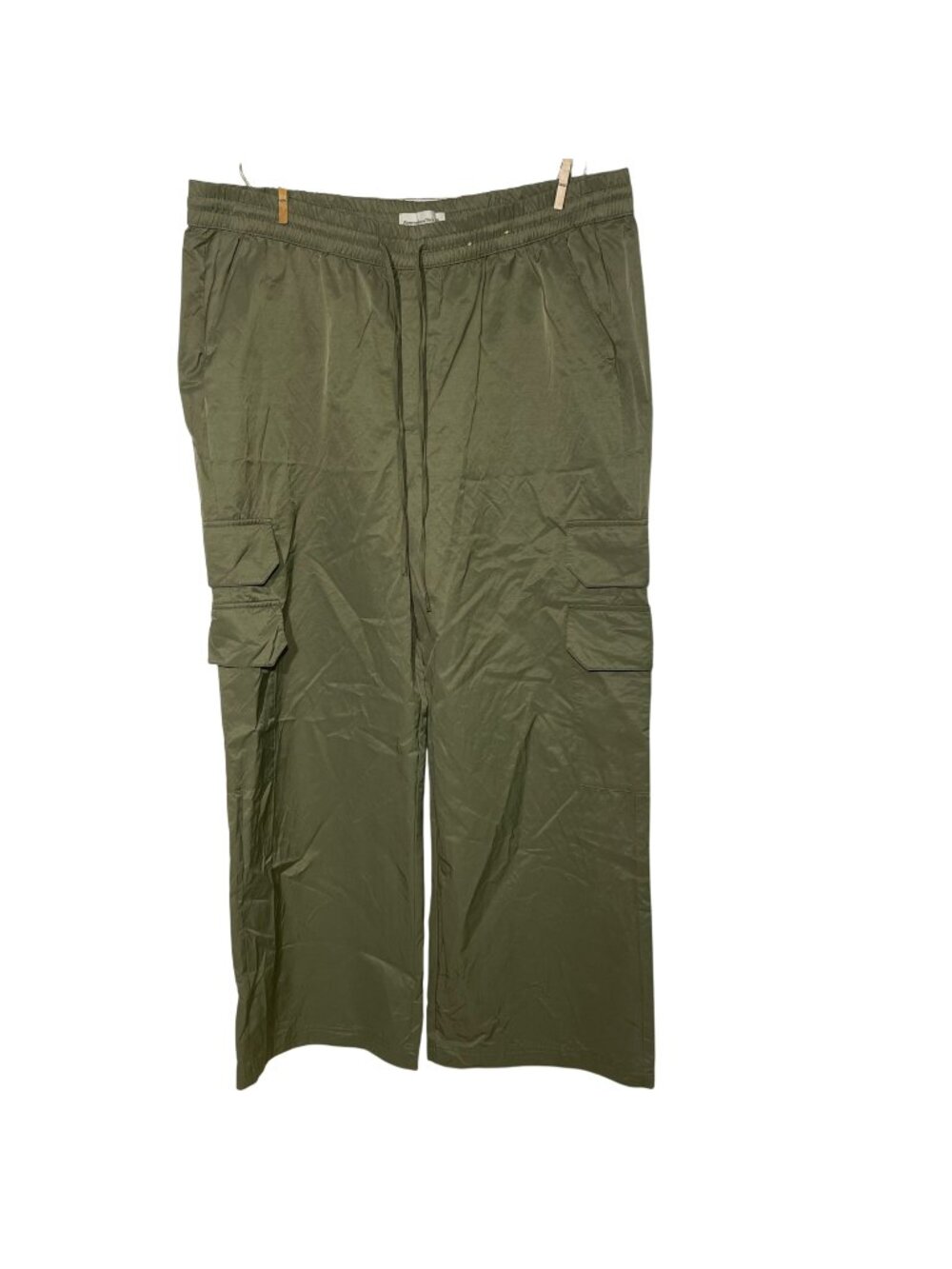 Abercrombie & Fitch Olive Green Wide Leg Cargo Pants